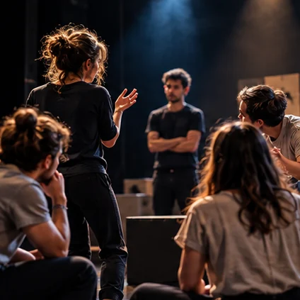 Répétition de groupe, image d’illustration